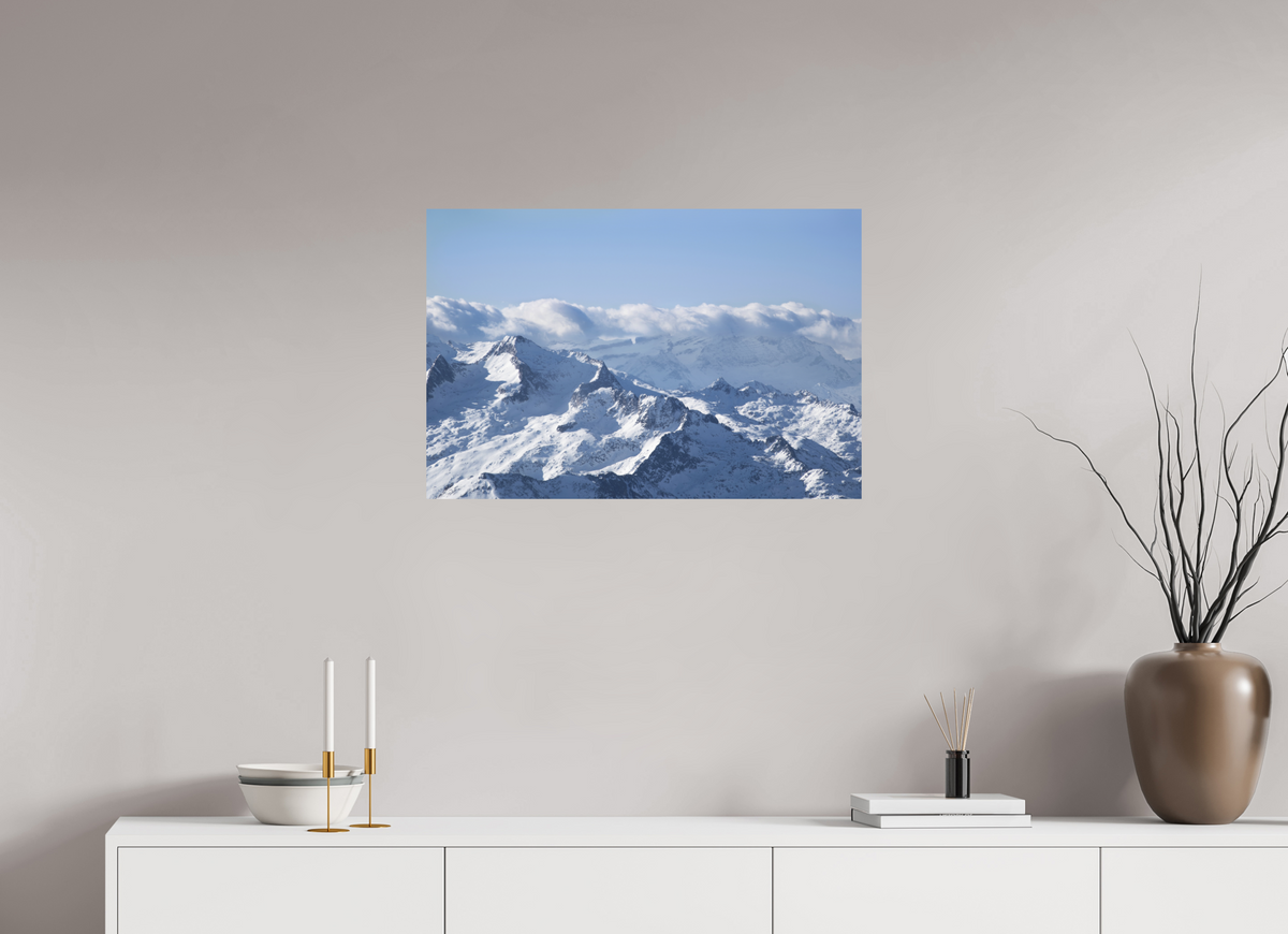 75 x 50 cm, Mat Au dessus des Montagnes