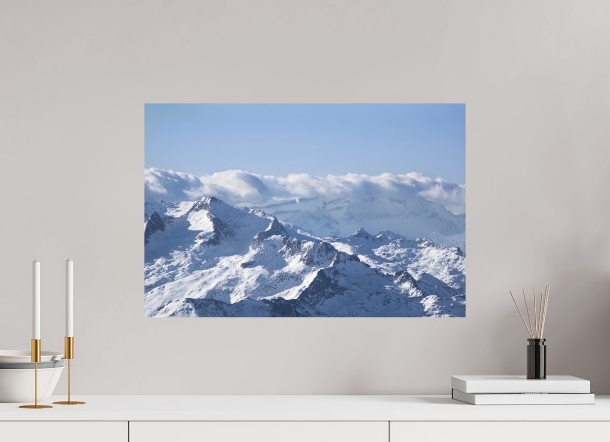 60 x 40 cm, Mat Au dessus des Montagnes