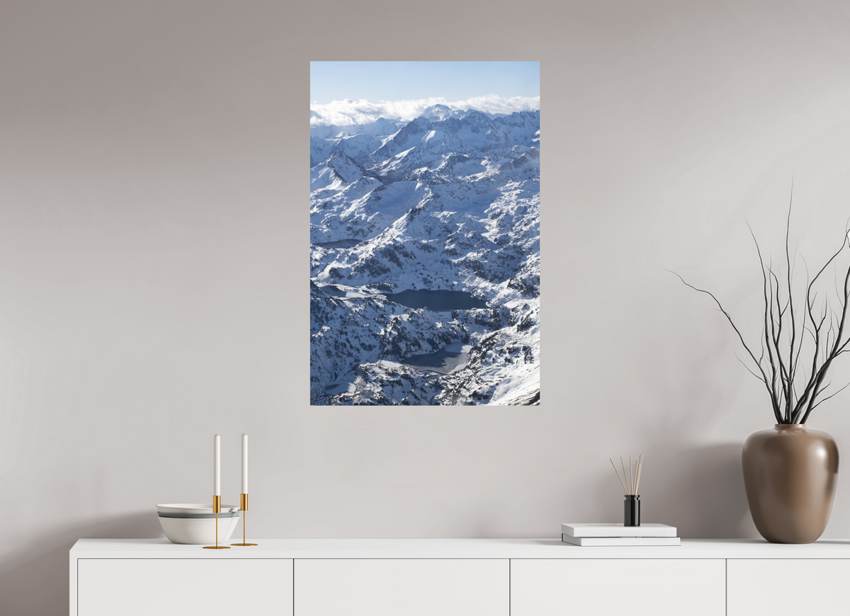 60 x 90 cm, Mat Succession de lac
