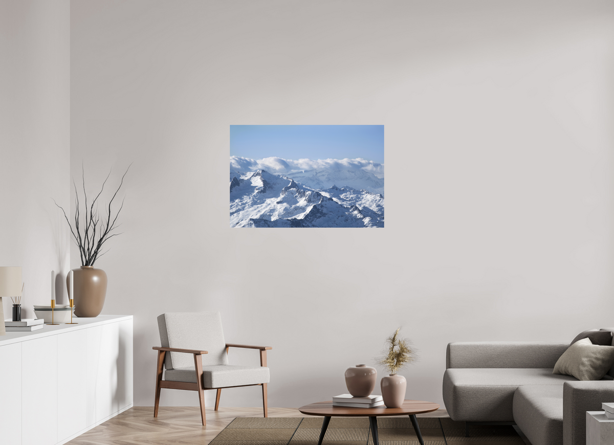 105 x 70 cm, Mat Au dessus des Montagnes