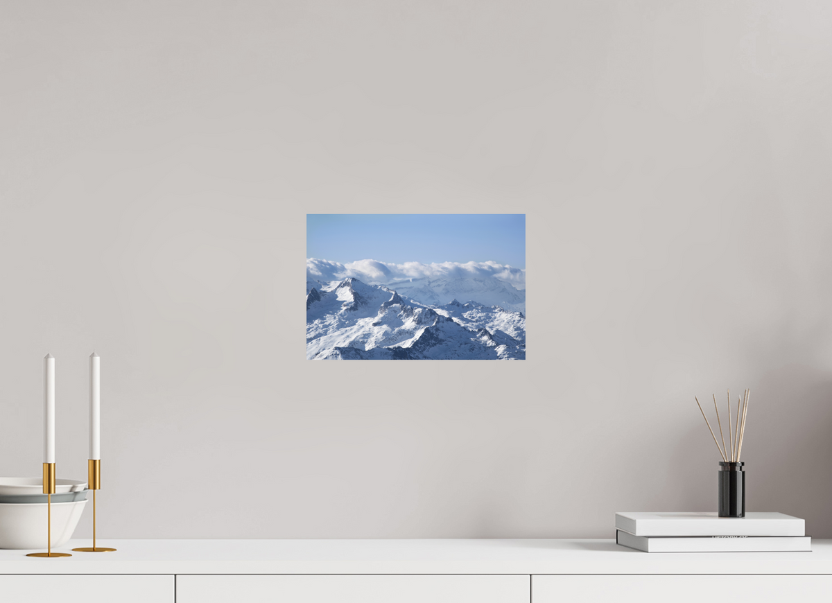 30 x 20 cm, Brillant Au dessus des Montagnes