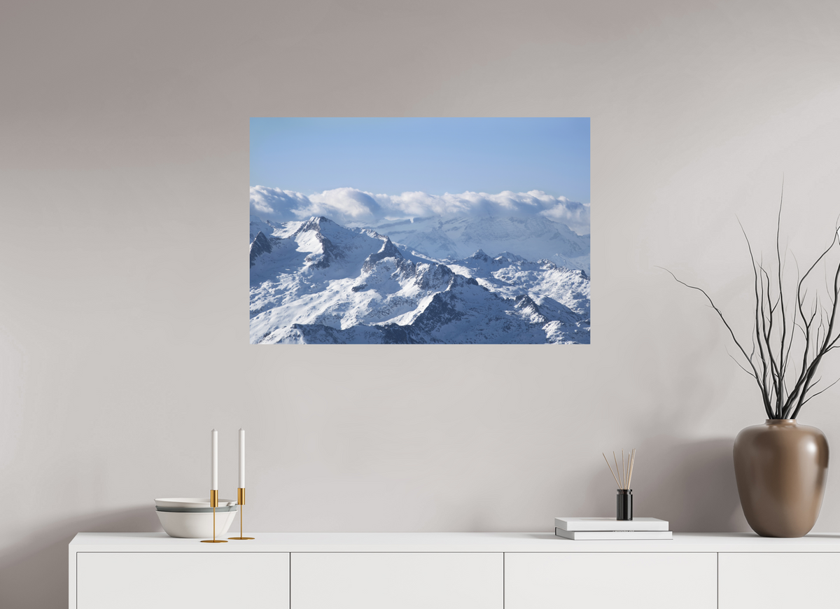 90 x 60 cm, Mat Au dessus des Montagnes