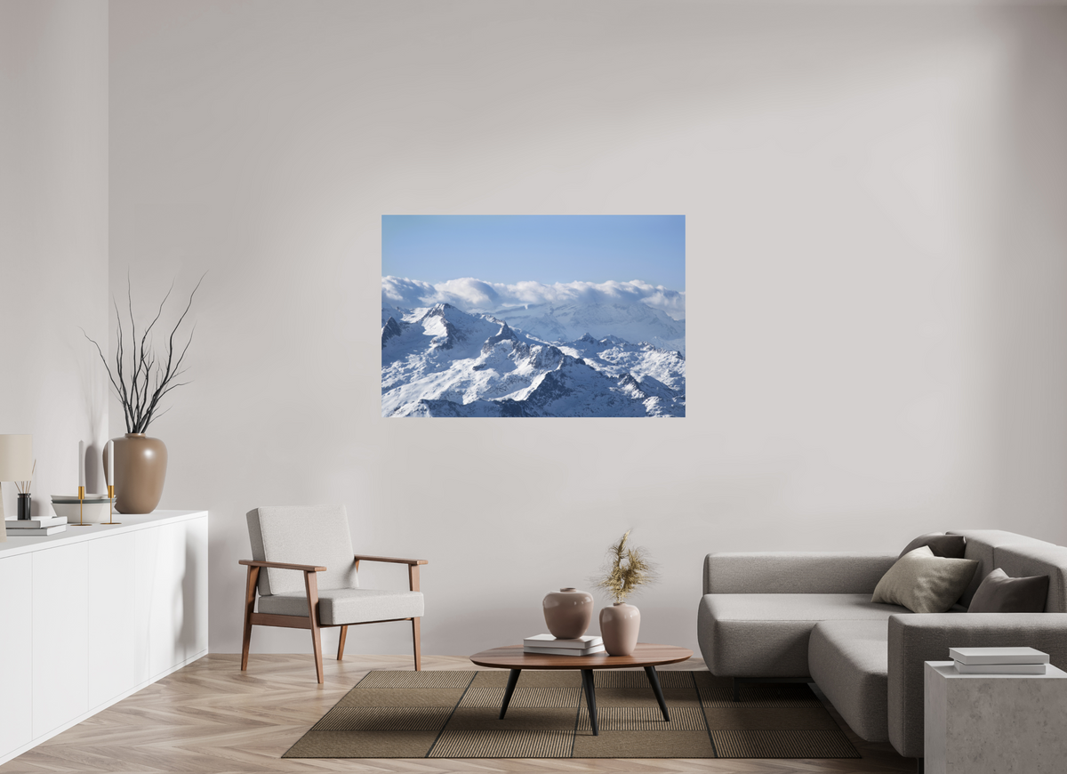 150 x 100 cm, Brillant Au dessus des Montagnes